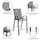 Flash Furniture 4PK Gray Outdoor Barstools with Flex Material 4-JJ-092H-GR-GG - alternate 2